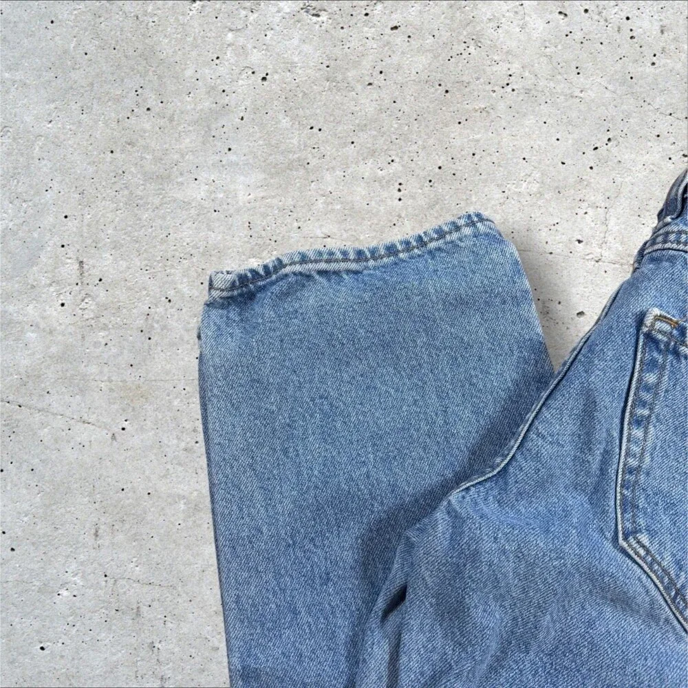 Empyre Baggy Skate Jeans Size 25 Blue Denim Loose Fit Skater Y2K Medium Wash